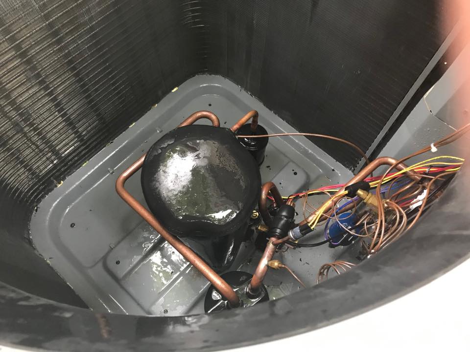 Air conditioning maintenance after photo